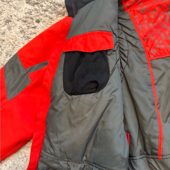 Spyder Boys Red & Gray Ski Jacket Insulated Winter Coat with Hood - Picture 6 of 11